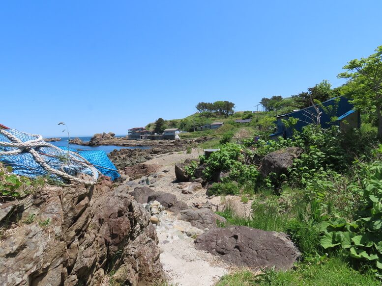 青森県八戸市 三陸ジオパーク みちのく潮風トレイル 海岸の風景