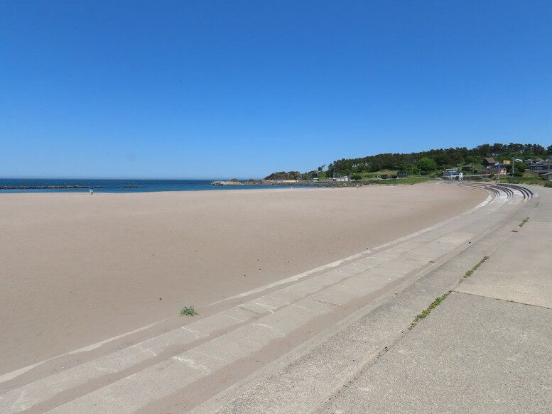 青森県八戸市 三陸ジオパーク みちのく潮風トレイル 大須賀海岸 白浜海水浴場